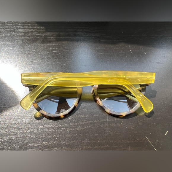 Illesteva Leonard - Custom Sunglasses - Matte Tortoise/Translucent Yellow Frame - Picture 4 of 12